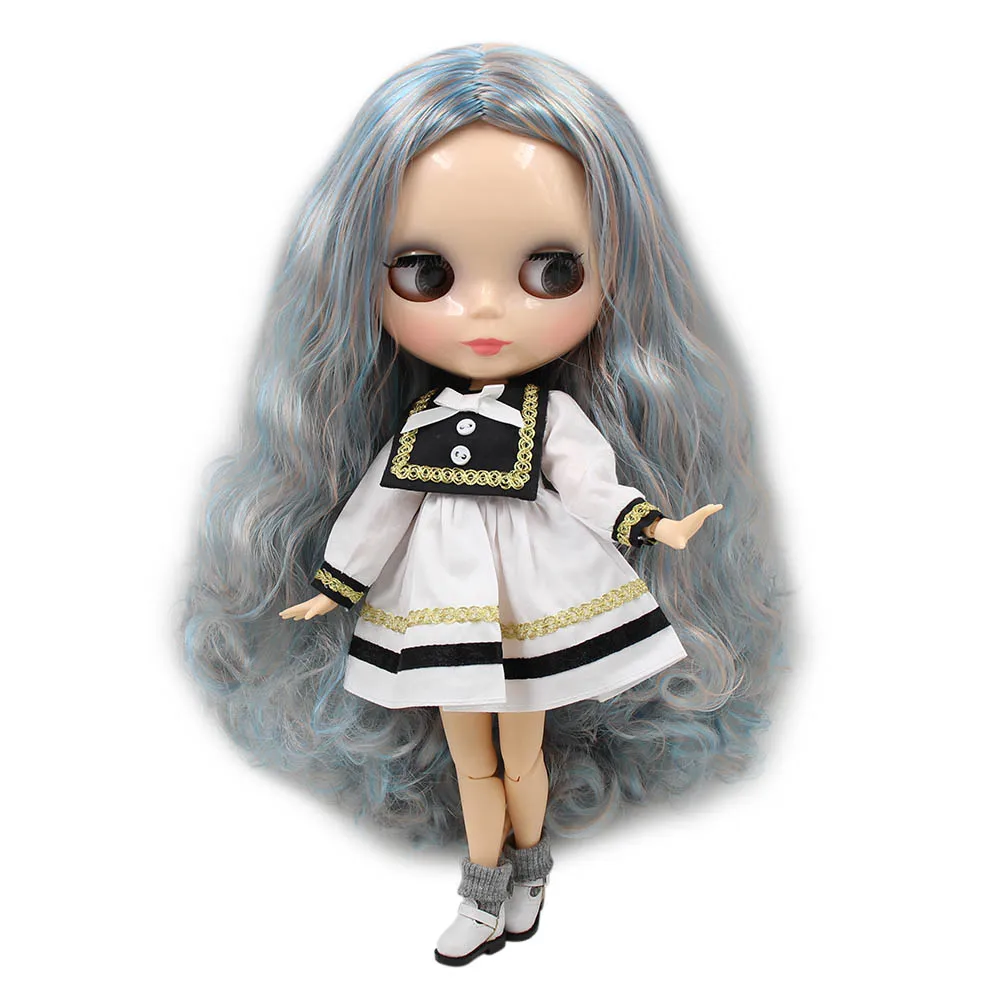 Кукла Blyth ICY DBS 30 см шарнирное тело голубая смесь светлые волосы натуральная кожа