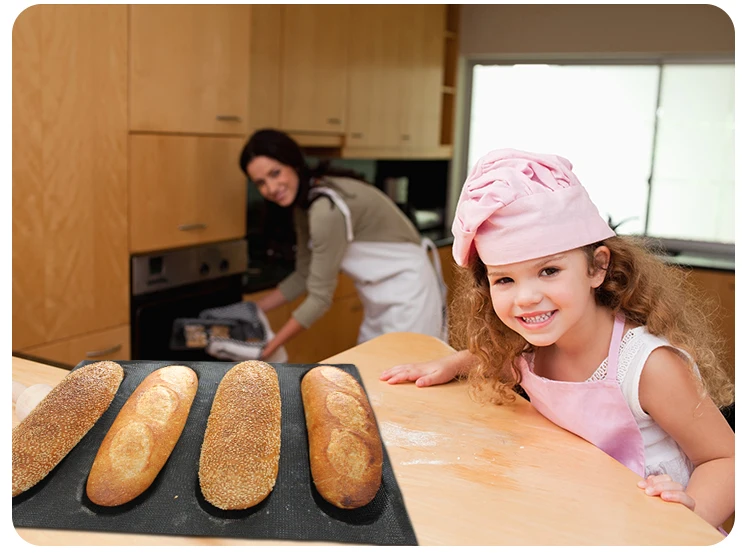 9 &quotБесплатная доставка 4 канала Sub rollsilicone хлеба формы для выпечки противень