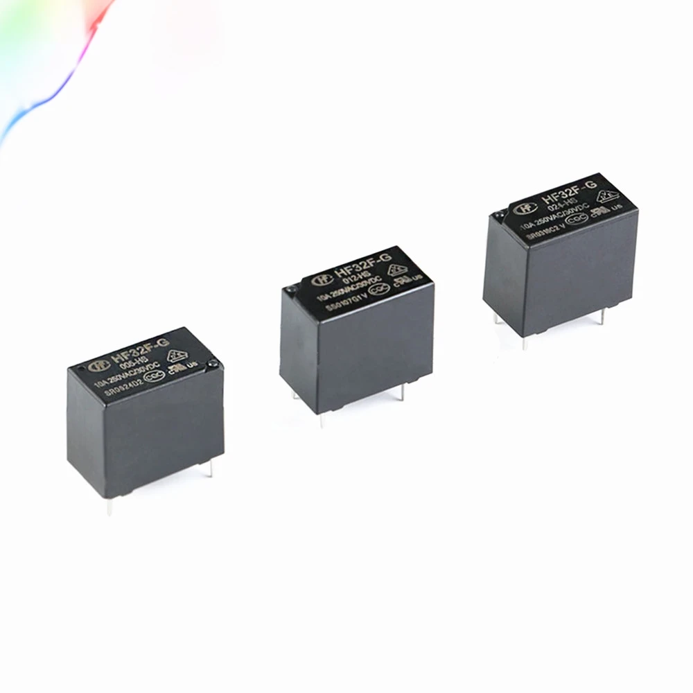 5 шт. 5 В, 12 В, 24 В постоянного тока, Мощность реле HF32F-G JZC-32F-005-HS JZC-32F-012-HS JZC-32F-024-HS 10A 250VAC 4PIN