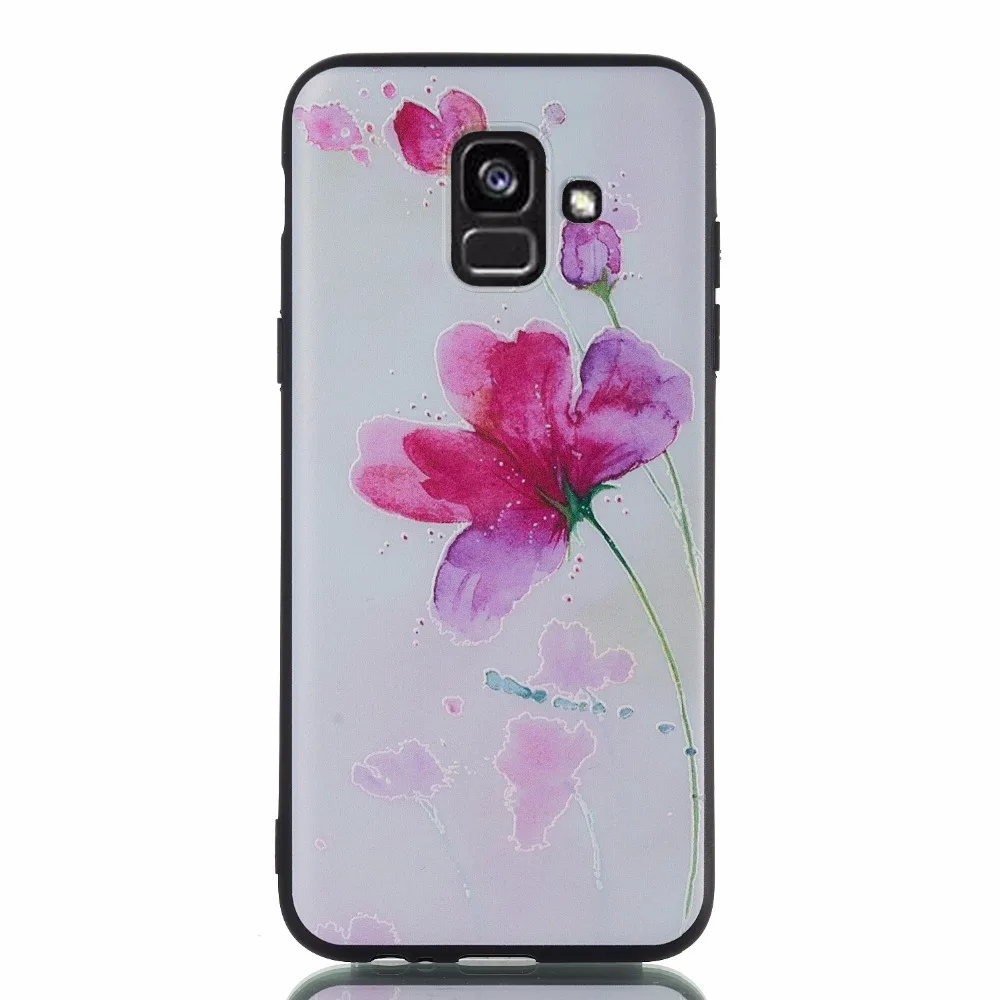 Чехол для samsung A6 плюс 2018 чехол 3D защитный телефон Корпус Мягкий силиконовый ТПУ