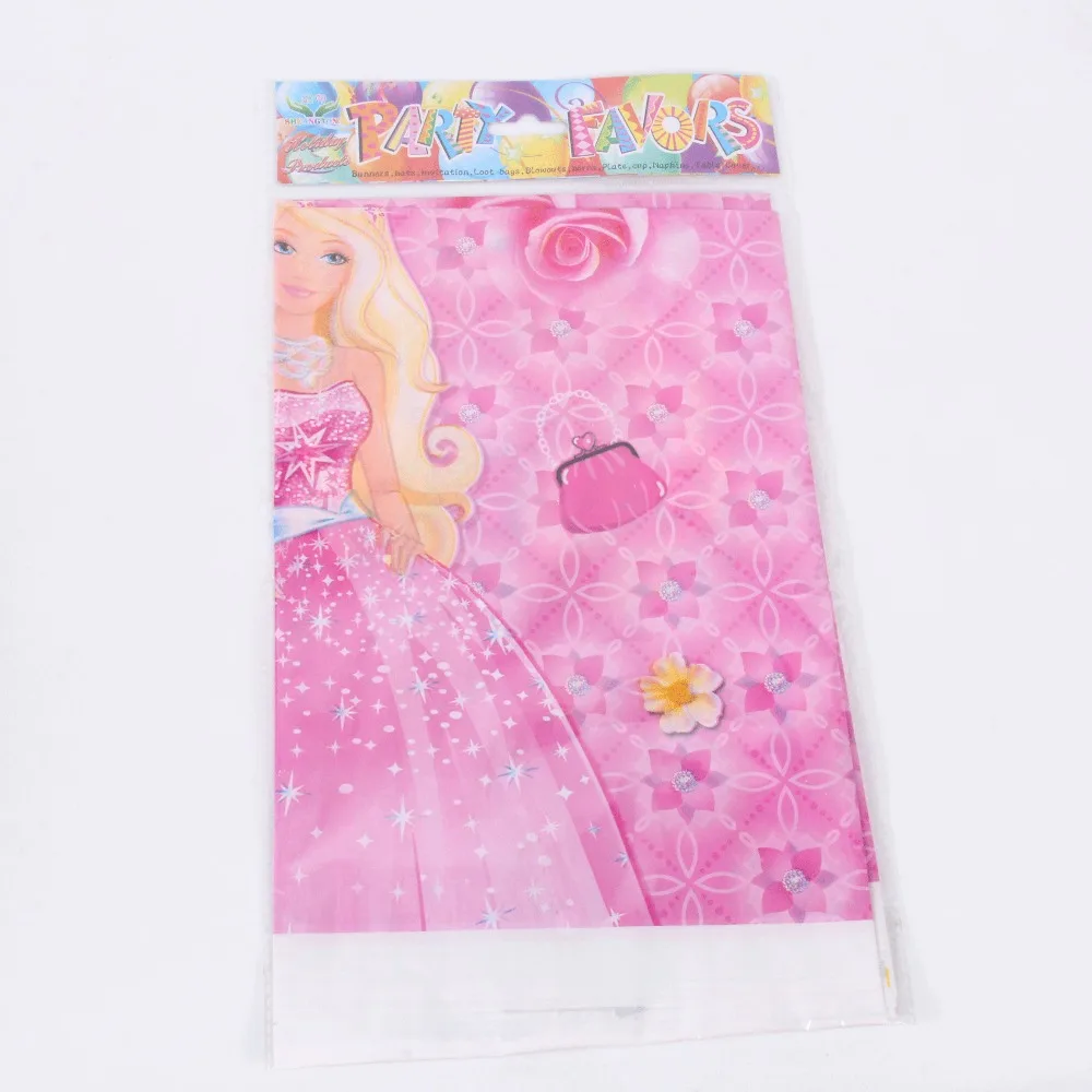 Princess 108*180 см мультфильм Единорог розовая пластиковая Скатерть Обложка вечерние украшения для детей день рождения украшения поставки - Цвет: Princess