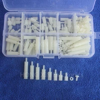 240pcs m2 5 nylon hex spacers screw nut assortment kit standoffs plastic accessories set