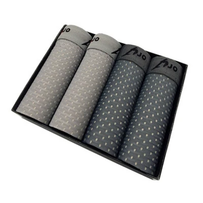 4pcs-H 4 шт./лот боксер Для мужчин белье Плюс Размеры Для мужчин s Нижнее белье Боксер летом Lce шелковые трусы Man Боксер Марка Для мужчин Boxershort трусики - Цвет: 4pcs-H
