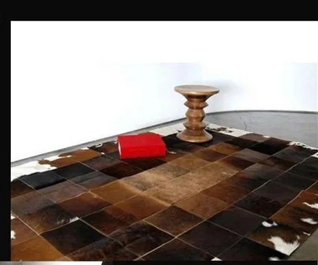 

free shipping 1 piece via DHL 100% natural genuine cowhide kids carpet