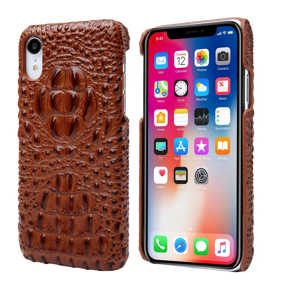 Чехол для iPhone X XS Max XR с текстурой под крокодиловую кожу | Чехлы мобильных