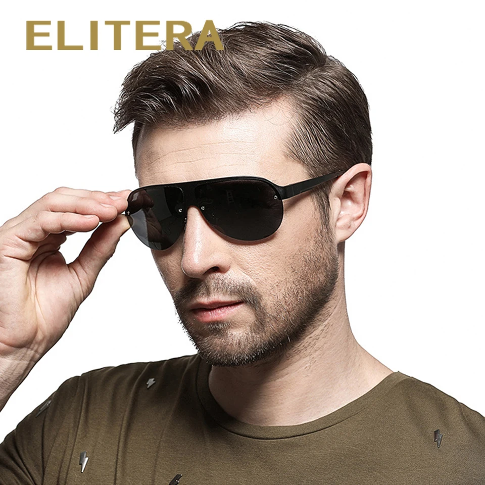 Мужские и женские очки авиаторы ELITERA солнцезащитные из алюминиево магниевого