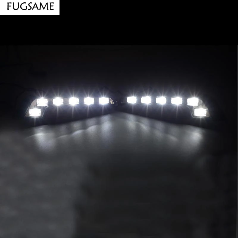 Дневные ходовые огни FUGSAME L-образной формы высокой мощности 12 Вт светодиодный ные