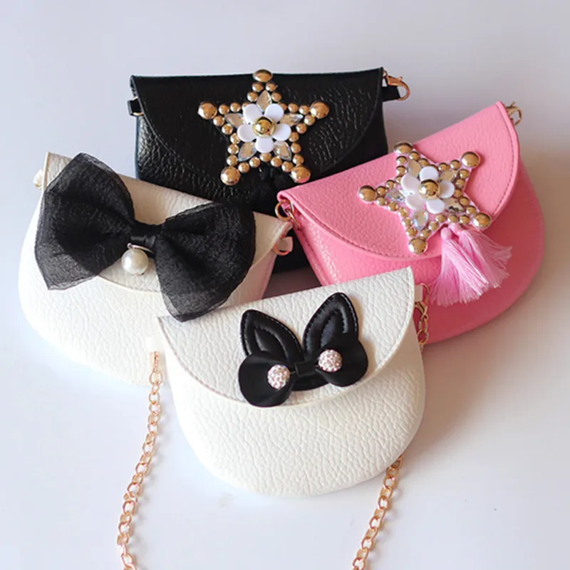 Мини органайзер из искусственной кожи для женщин Детский кошелек через плечо