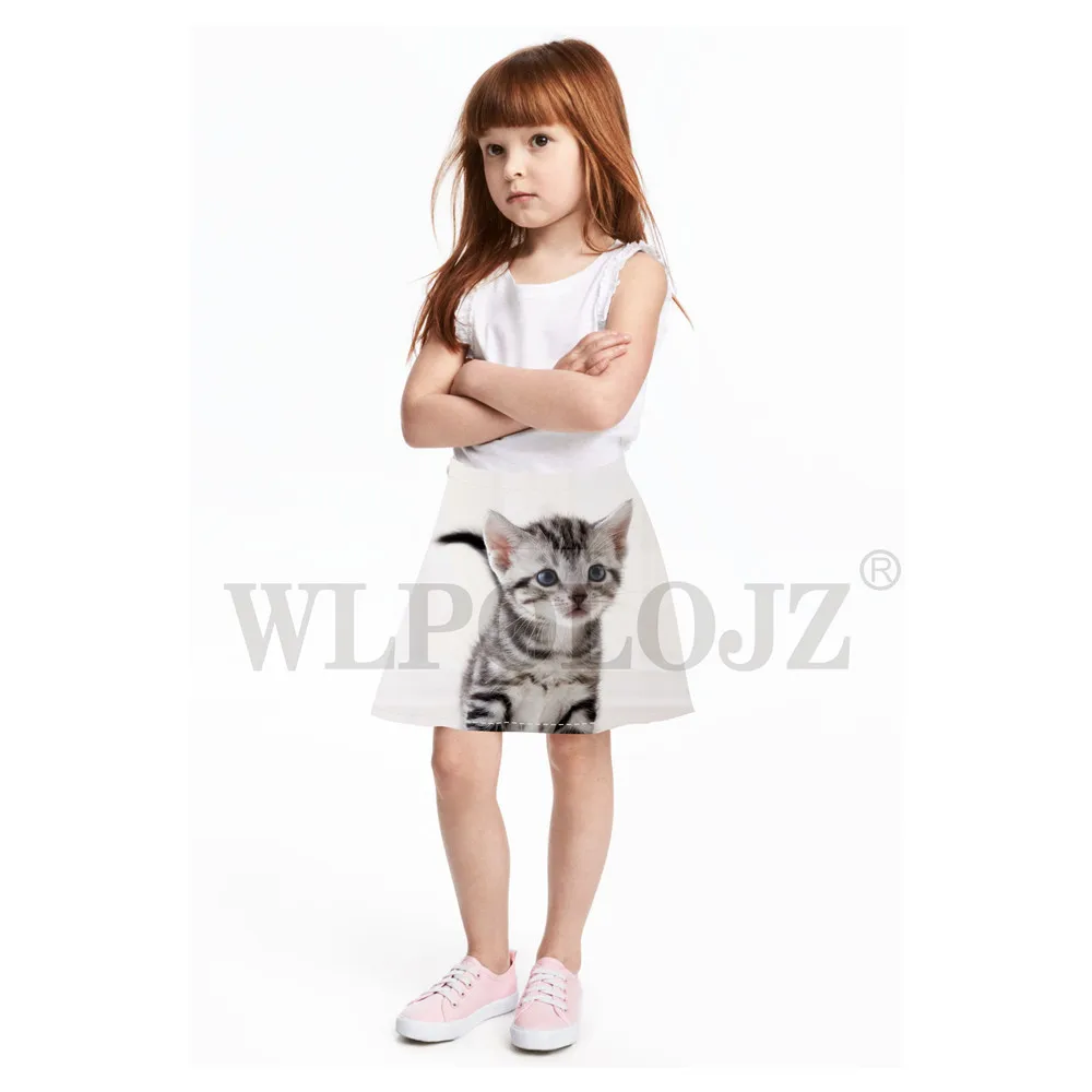 Одежда для девочек юбки милая одежда маленьких с кошками детские интересные