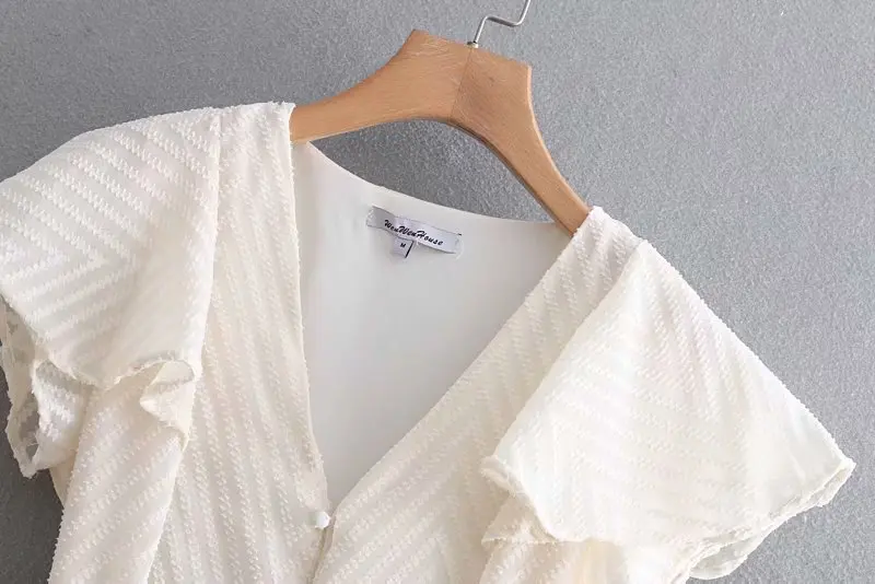 2019 Женская мода v образным вырезом черный бант кимоно с завязками платье