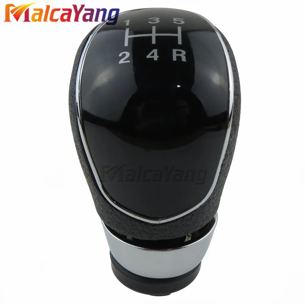 Black 5 Speed Черный, серебристый цвет 5 Шестерни 6 Скорость механическая коробка передач ручная Шестерни Stick рукоятка рычага переключения передач для Ford Focus Mondeo MK3 S-MAX C-MAX Mustang Galaxy Fiesta MK6 - Название цвета: Black 5 Speed