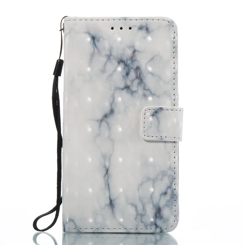 2017 мраморный камень изображение краска Флип Магнитный кожаный бумажник чехол