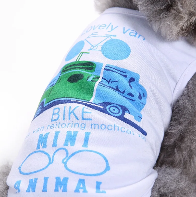 2017 Весенняя и летняя одежда для собак Жилет милый жилет езды на велосипеде с