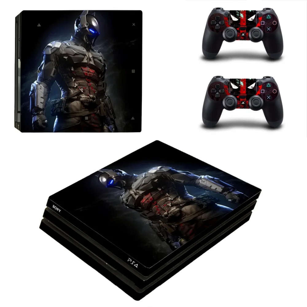 Наклейка на кожу Бэтмена и Супермена PS4 Pro Виниловая наклейка для консоли Sony