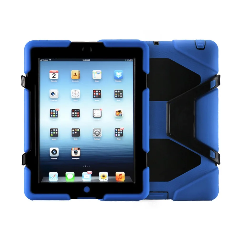 Чехол для Apple iPad 360 градусов Поворотная подставка/подставка ручек и наплечный