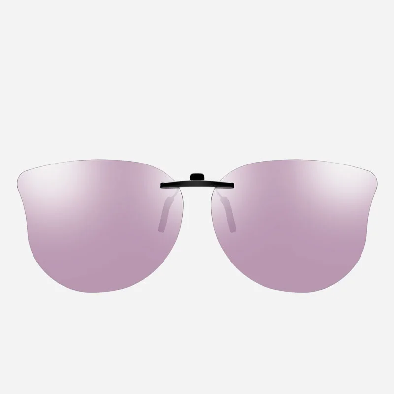 Vazrobe клип на поляризованных солнцезащитных очков Для женщин Розовый Черный кот