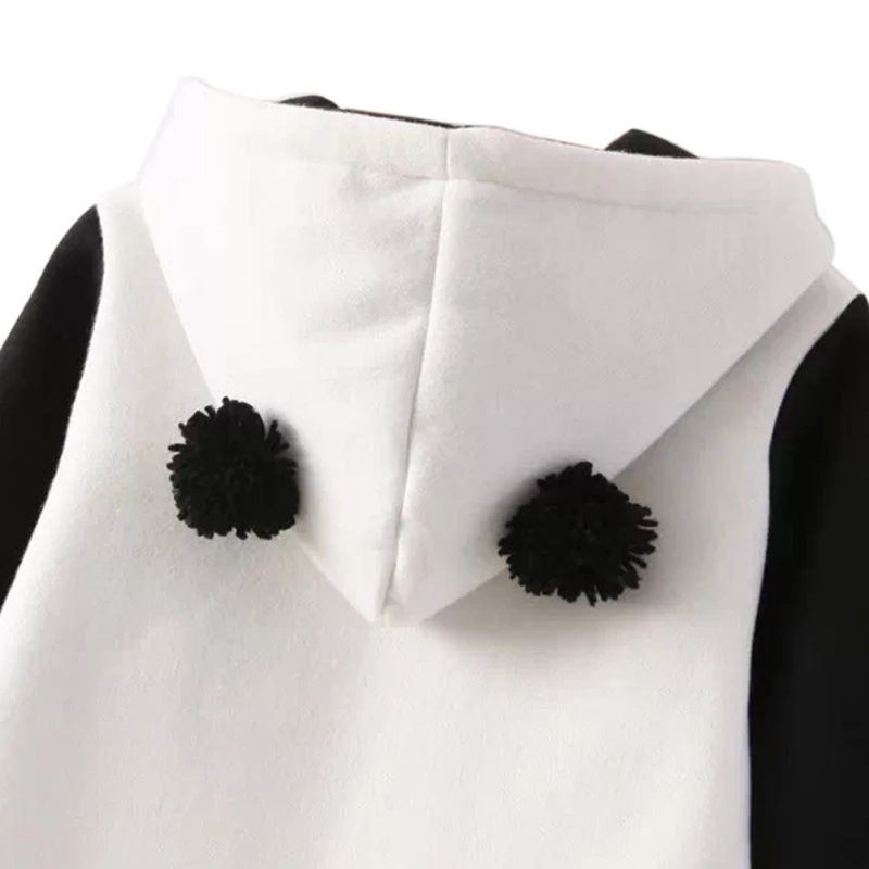 Милые женские толстовки с капюшоном для девочек Европейский хиппи Kawaii рисунком