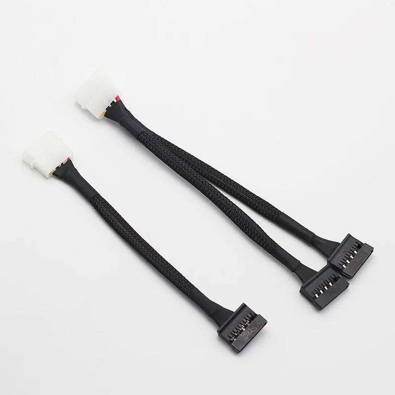 Del Molex большой 4Pin к SATA линия передачи питания IDE D порт одна точка две линии
