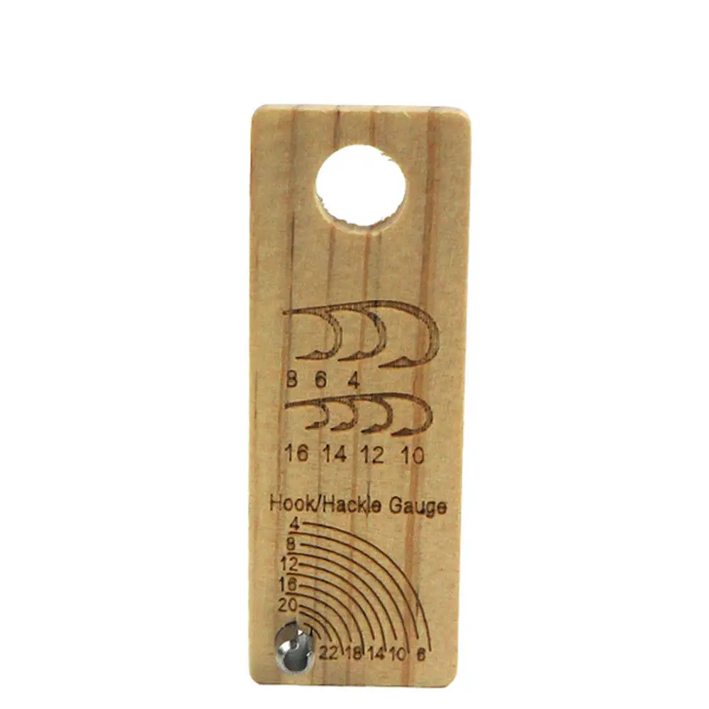 

Aventik fly tying gauge wooden hook size gauge measure tool fly tying tools
