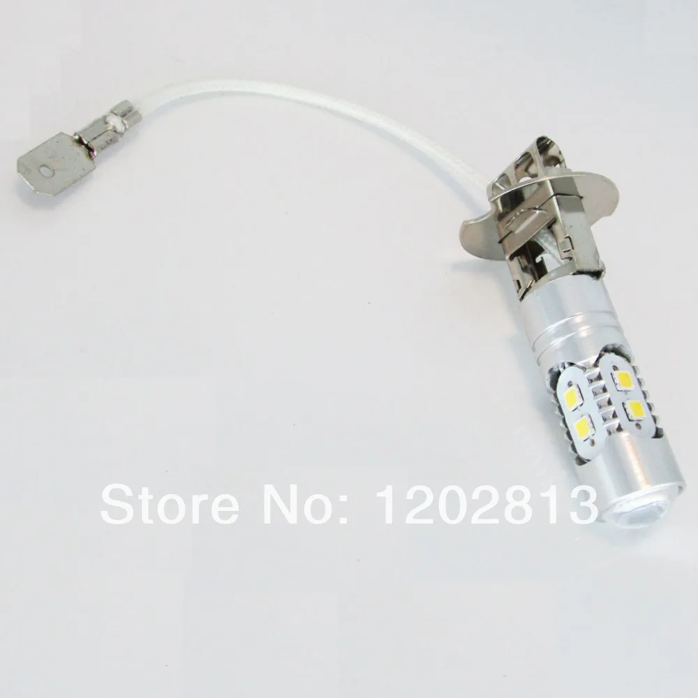 

Free shipping 2pcs/lot Auto Car H3 Samsung 2323 Chip LED 10W High Power 6000K Fog/Driving lighting Bulbs