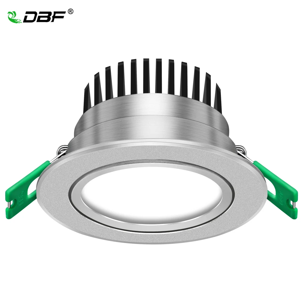 

[DBF]Silver Housing Frosted Len LED Recessed Downlight Brighter Epistar COB LED Ceiling Spot Lamp 5W 7W 10W 12W with Transformer