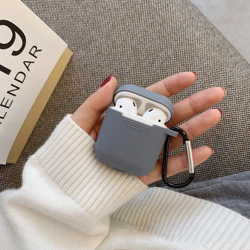 Ударопрочный чехол для AirPods, чехол для наушников, яркий цветной силиконовый чехол из ТПУ с Bluetooth для наушников, защитный чехол для Apple Airpods