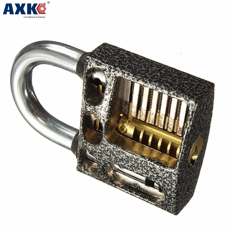 Axk прозрачный практика замок слесарь видимый Палочки разрезе с сломанный ключ |