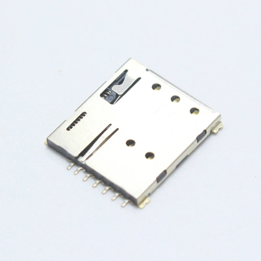 1 шт. само-пружинный Nano-SIM 7P Мини Микро Держатель карты слот бомба позолоченный Pin