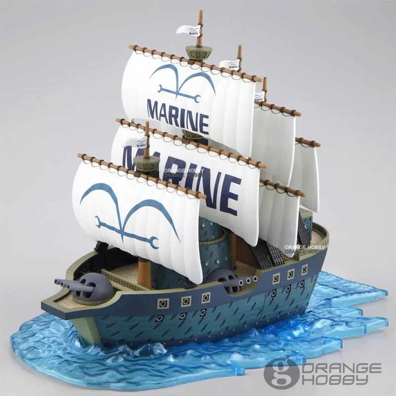 OHS Bandai OP Grand Корабль Коллекция тысяча солнечного трафальгарского права подводная лодка будет веселым и т. Д. Наборы пластиковых моделей для сборки - Цвет: Marine WarShip