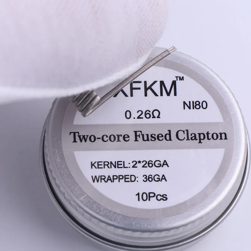 2xin 026 XFKM NI80 нихромовая Высококачественная готовая катушка для электронной сигареты RDA RTA RBA RDTA атомайзер нагревательный провод - Цвет: 2xin 026