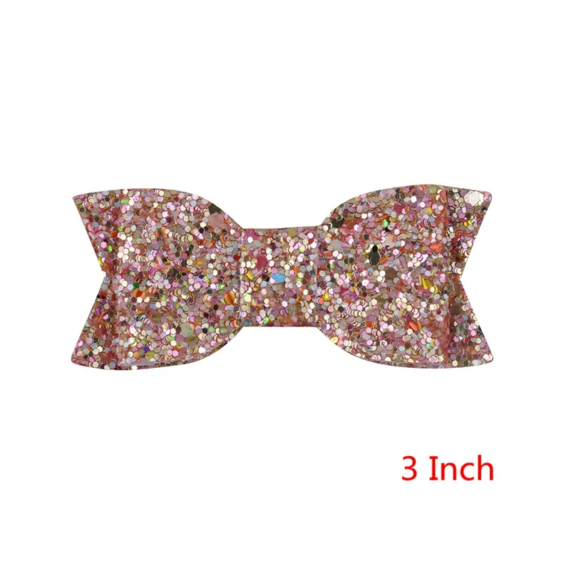 5 дюймов/3 дюйма Милые Детские Девочки Blingbling лук милые волосы аксессуары и клипсы для волос Дети фестиваль бант шпильки головные уборы
