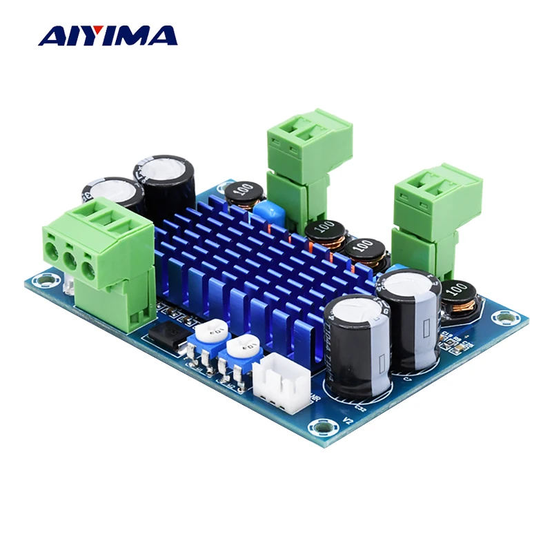 Aiyima мини Мощность усилители Audio Совета цифровой усилитель шасси TPA3116D2 Amplificador 120 Вт
