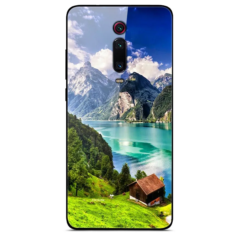 6,3" для Xiaomi mi 9T Pro Чехол mi 9T Pro роскошный стеклянный чехол-накладка для Xiaomi mi 9T Pro Чехол mi 9TPro TPU рамка красный mi K20 чехол - Color: as photo 12
