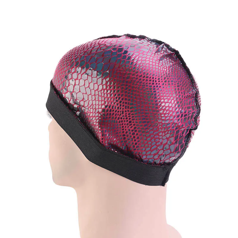 

New Men Women's Elastic crocodile Silky Bandanas Turban hat Dome Cap Headband Headwear Chemo Beanies Hair Accessories