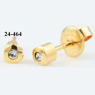 Gold BOG-Pair 20 г Хирургическая сталь полная луна звезда Сердечко с драгоценным камнем жемчужные сережки-гвоздики ушной хрящ ювелирные изделия для пирсинга - Окраска металла: Gold