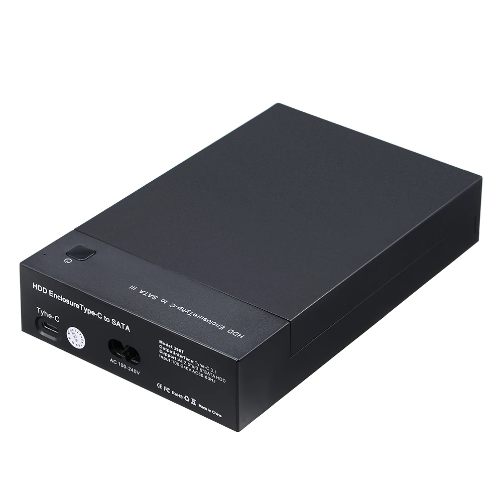 Чехол для HDD корпус USB3.1 type-C для жесткого диска док-станция 2,5/3,5 дюйма Sata для USB для HDD SSD для телевизора/компьютера/PS4