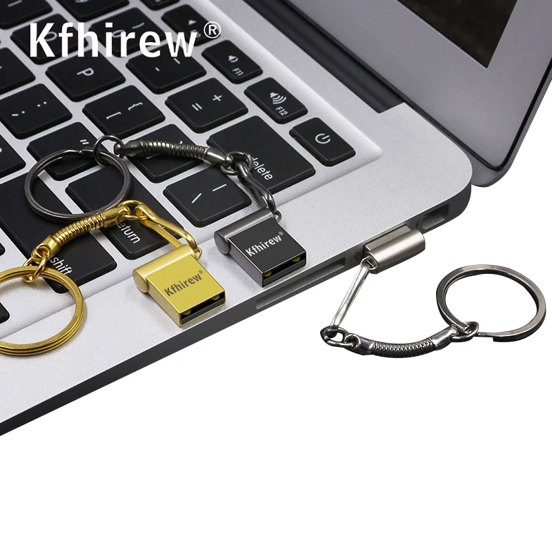 Модная карта памяти Pendrive 4 ГБ 8 16 серебристый/серый/Золотой металлический usb флеш