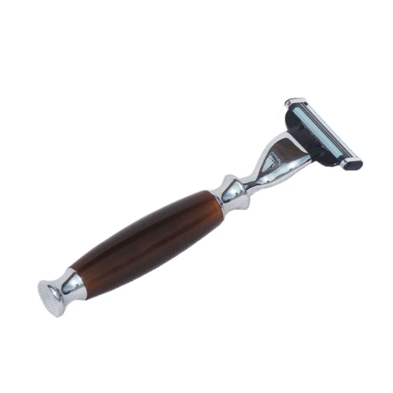 2pc/set Badger Shaving Brush With Beard Safety Straight Razor with Stainless Steel Acrylic Handle | Красота и здоровье