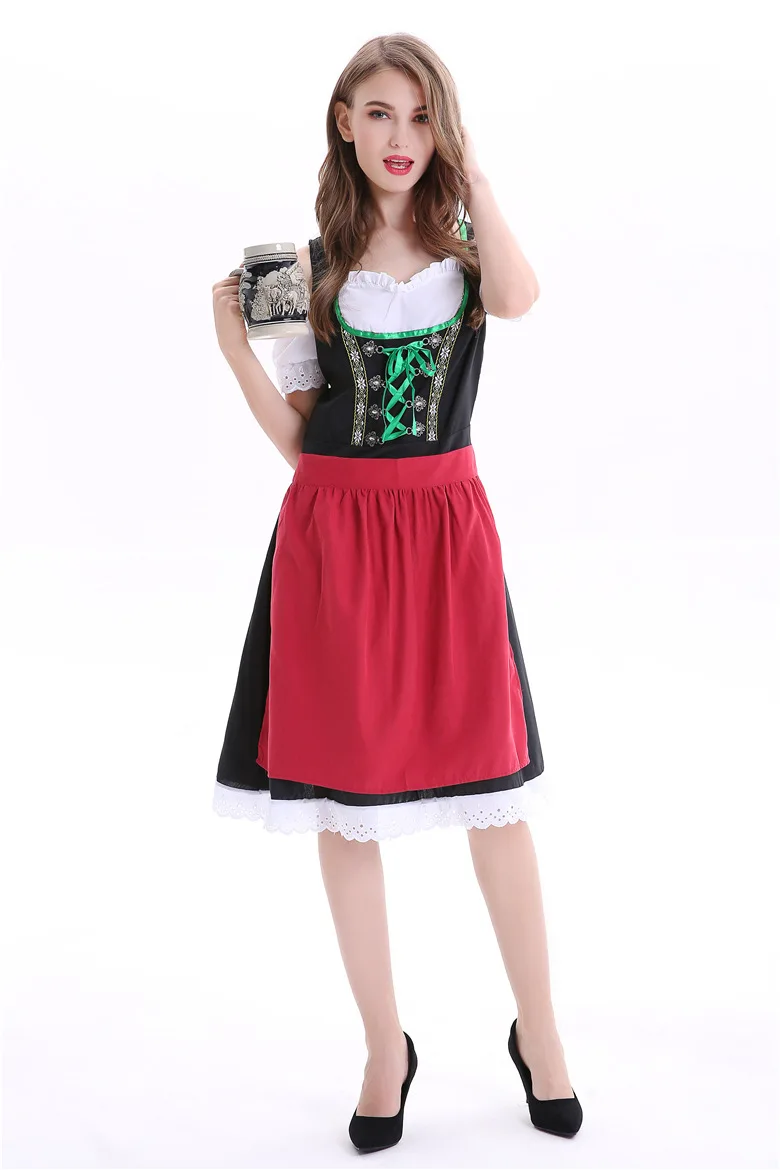 Для женщин традиции Октоберфест Dirndl официантка в пивном баре наряд барная