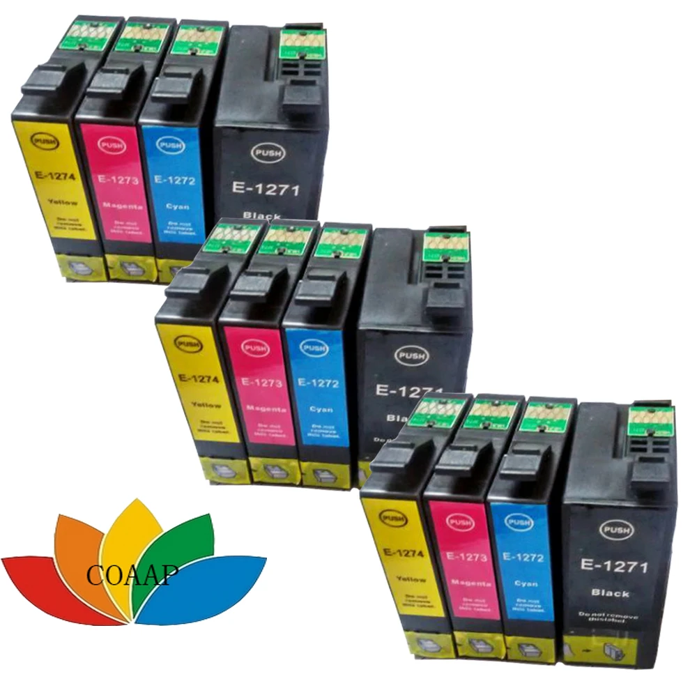 12 x совместимые картриджи для принтера Epson NX 625 530 Workforce 60 545 630 633 635 645 840 845 |