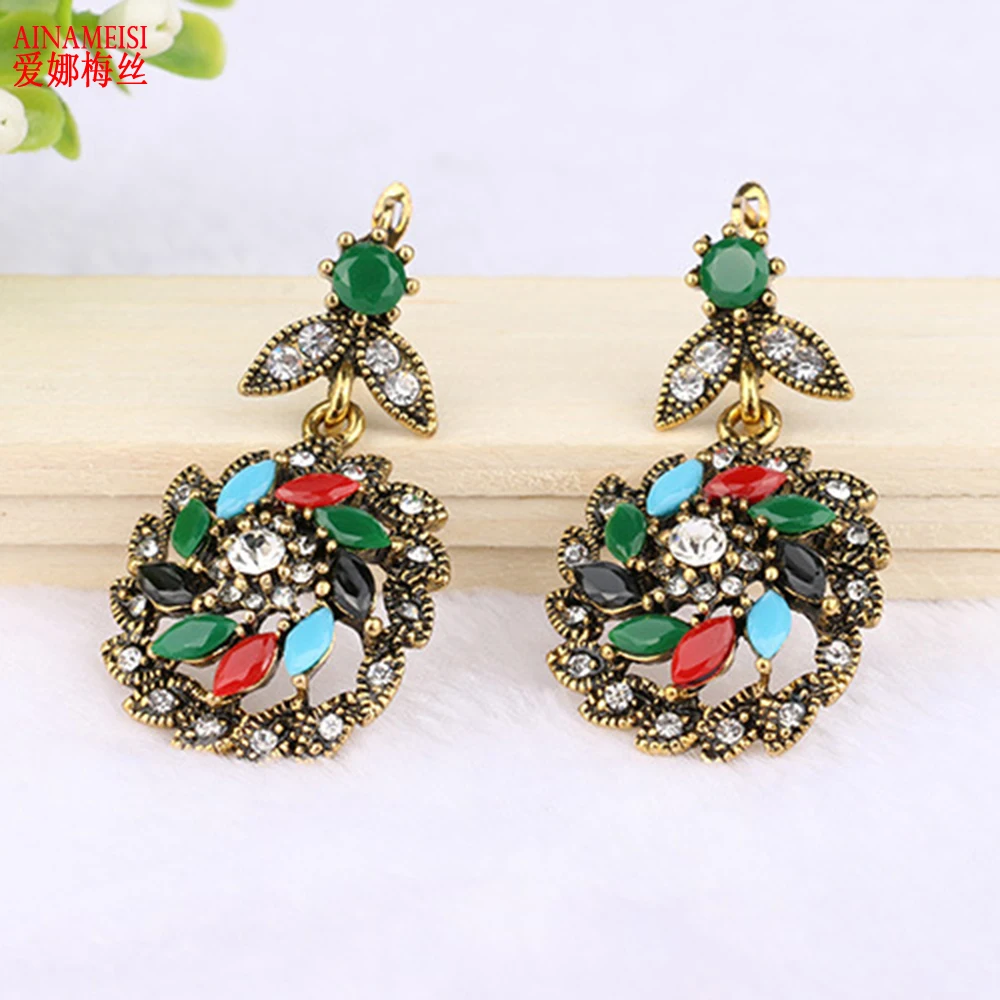 AINAMEISI высокое качество цинковый сплав разноцветные камни ювелирные изделия