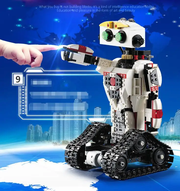 Умные роботы 2 в 1 трансформация RC робот модель креативная техника серия сборка боевой робот Электрический DIY игрушки Детский подарок