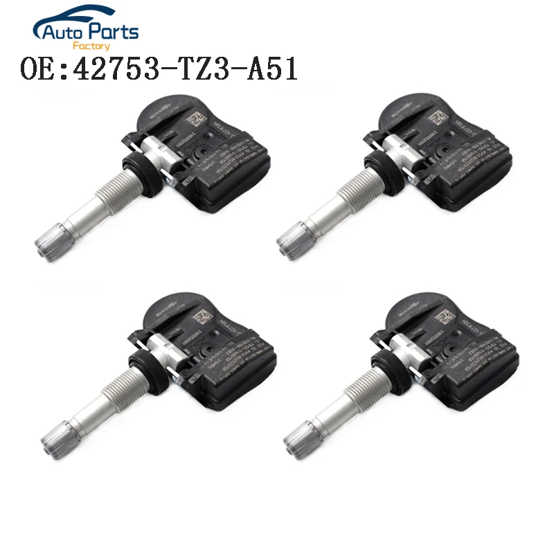 4 шт. TPMS датчик давления в шинах для Honda Acura TLX ILX RDX MDX 42753-TZ3-A51 42753TZ3A51 315 МГц