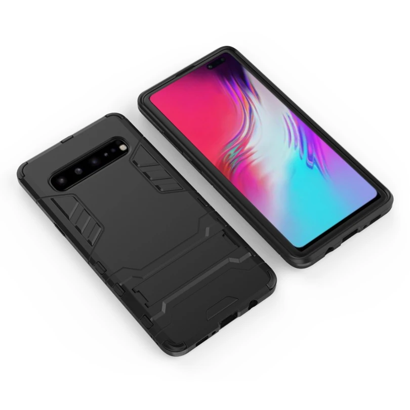 Для samsung Galaxy S10 (5G) Чехол ударопрочный автомат Броня гибридная резина силикон