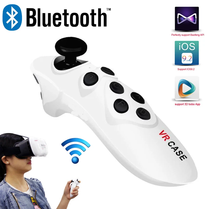 Универсальная Портативная Мини Беспроводная bluetooth-мышка пульт дистанционного управления игровые устройства с джойстиком для VR случае 3D очки для Android/ios/PC O4