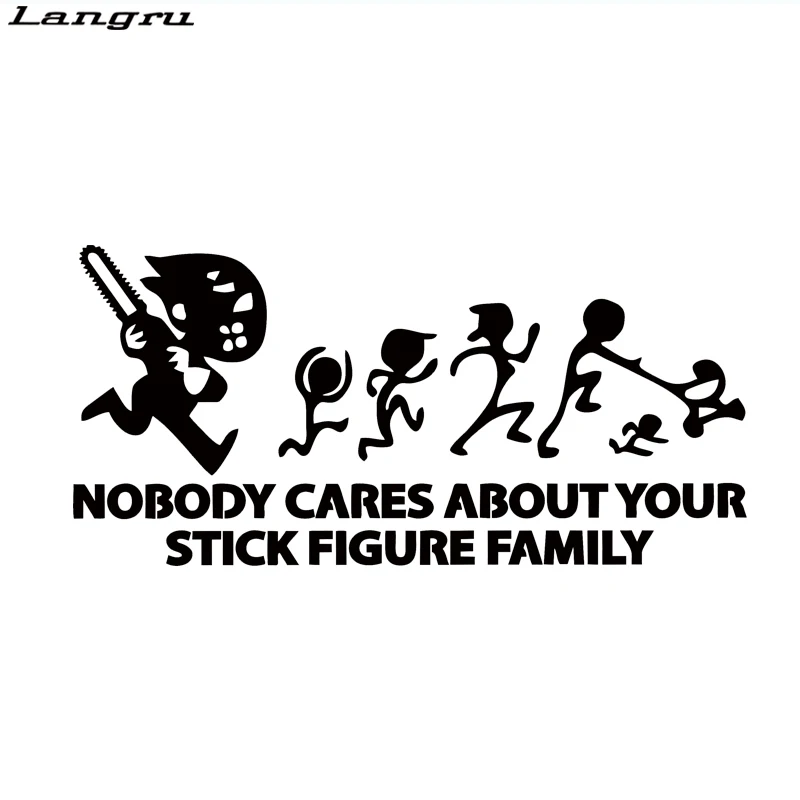 Langru крутая графика забавная наклейка для семейного автомобиля|sticker vinyl|family car