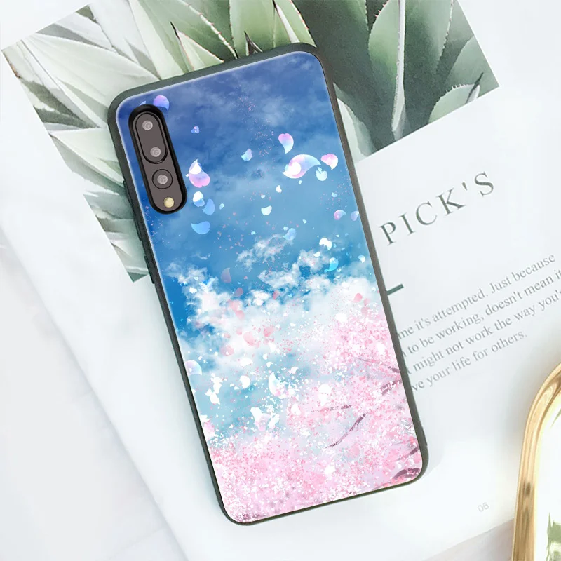 Для huawei Honor V20 чехол для huawei P20 чехол Mofi для huawei P20 Lite Nova 3E 3 3I 4 Honor 8X Max чехол с мультяшным котом лимоном - Цвет: 01