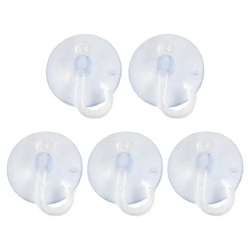 

PROMOTION! 5 pcs Bathroom Kitchen Glass Clear Suction Cup Hook Wall Hangers