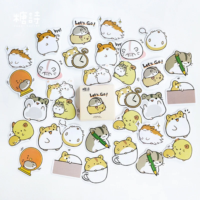 45 шт./кор. милые животные мышь мини бумажная наклейка упаковка DIY дневник