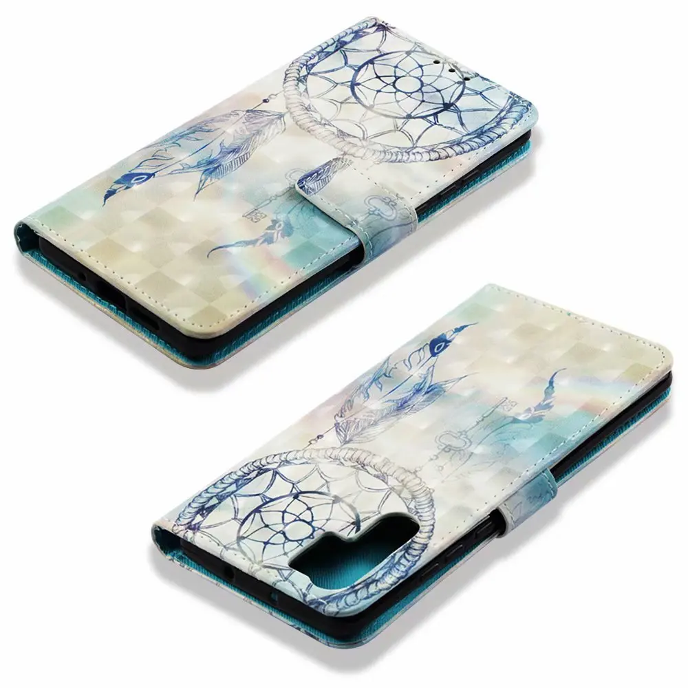 Роскошный кожаный 3D чехол бумажник для телефона Huawei P30 P20 Lite P Smart Honor 10 Mate Y5 Y6 Y9 2018 9